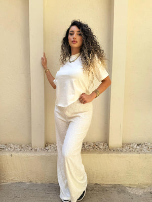 Capri's Jacquard Pants