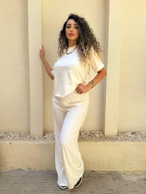 Capri's Jacquard Pants