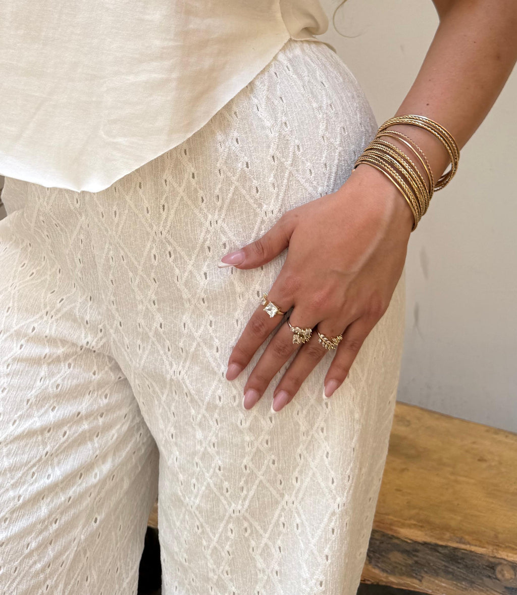 Capri's Jacquard Pants