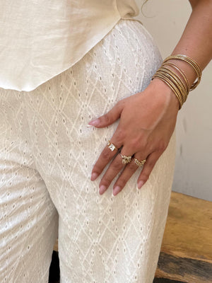 Capri's Jacquard Pants